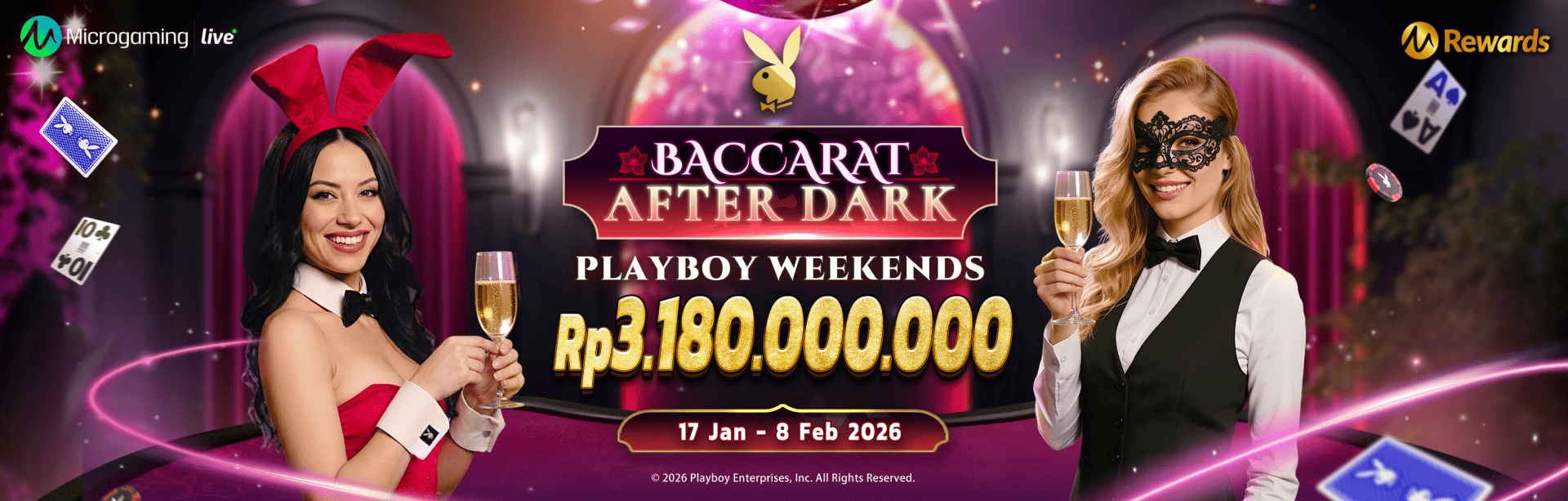 MG LIVE - BACCARAT AFTER DARK: PLAYBOY WEEKENDS