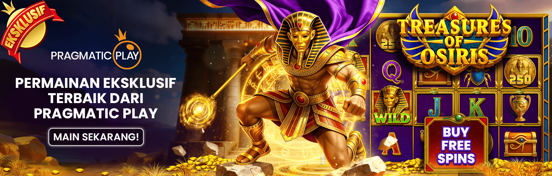 PP - TREASURES OF OSIRIS GAME PROMO BANNER