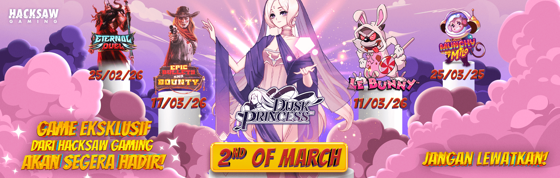 HACKSAW - DUSK PRINCESS GAME PROMO BANNER