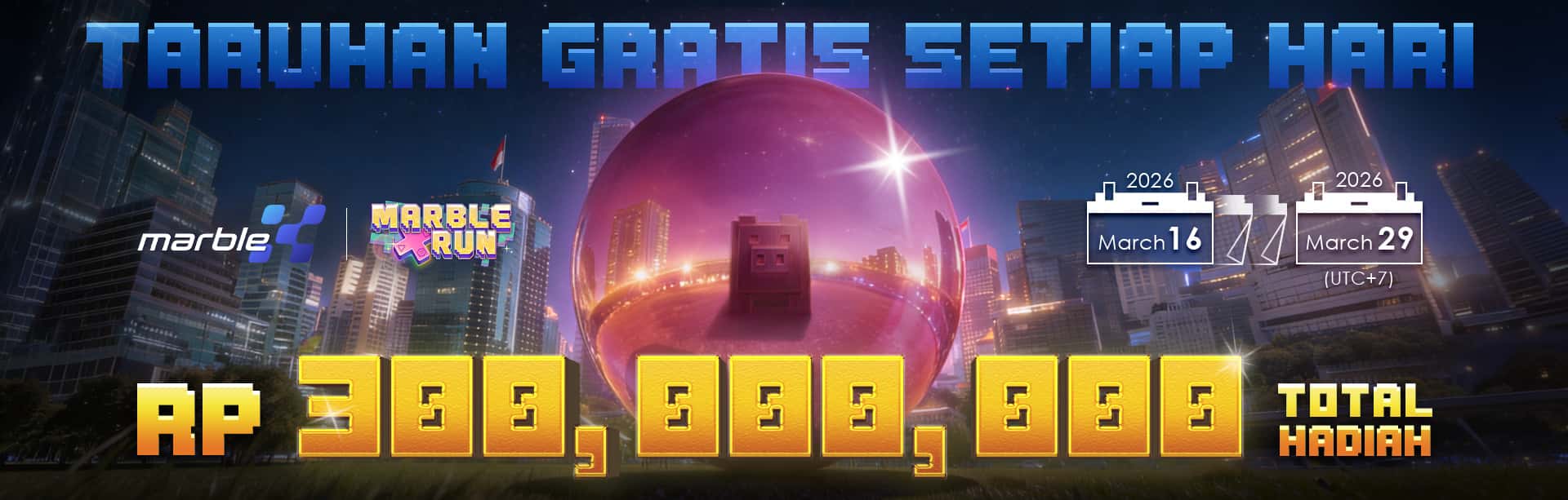 MARBLEX - TARUHAN GRATIS SETIAP HARI W2 & W3