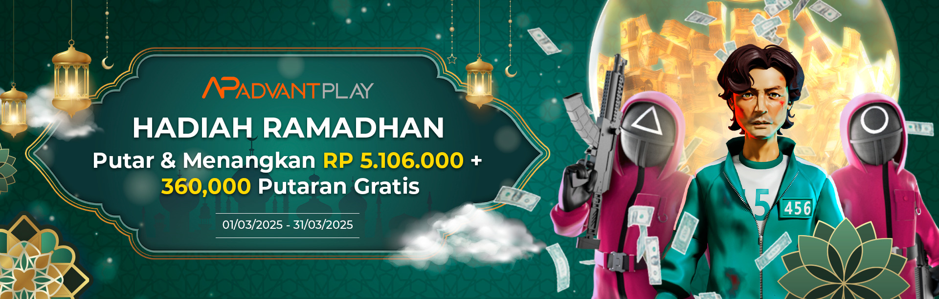 ADVANTPLAY - RAMADAN TURNOVER CHALLENGE FREE BONUS & SPINS