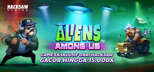 HACKSAW - ALIENS AMONG US GAME PROMO BANNER