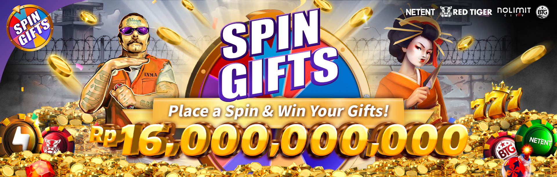 NLC, NE, RT,BTG - Spin Gifts Promotion!